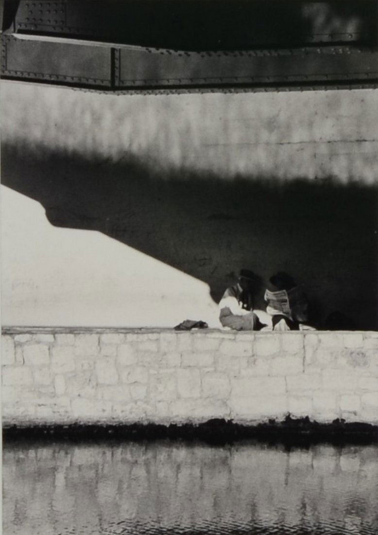 20th Century, gelatin silver print, Two People Reading (1 of 2)