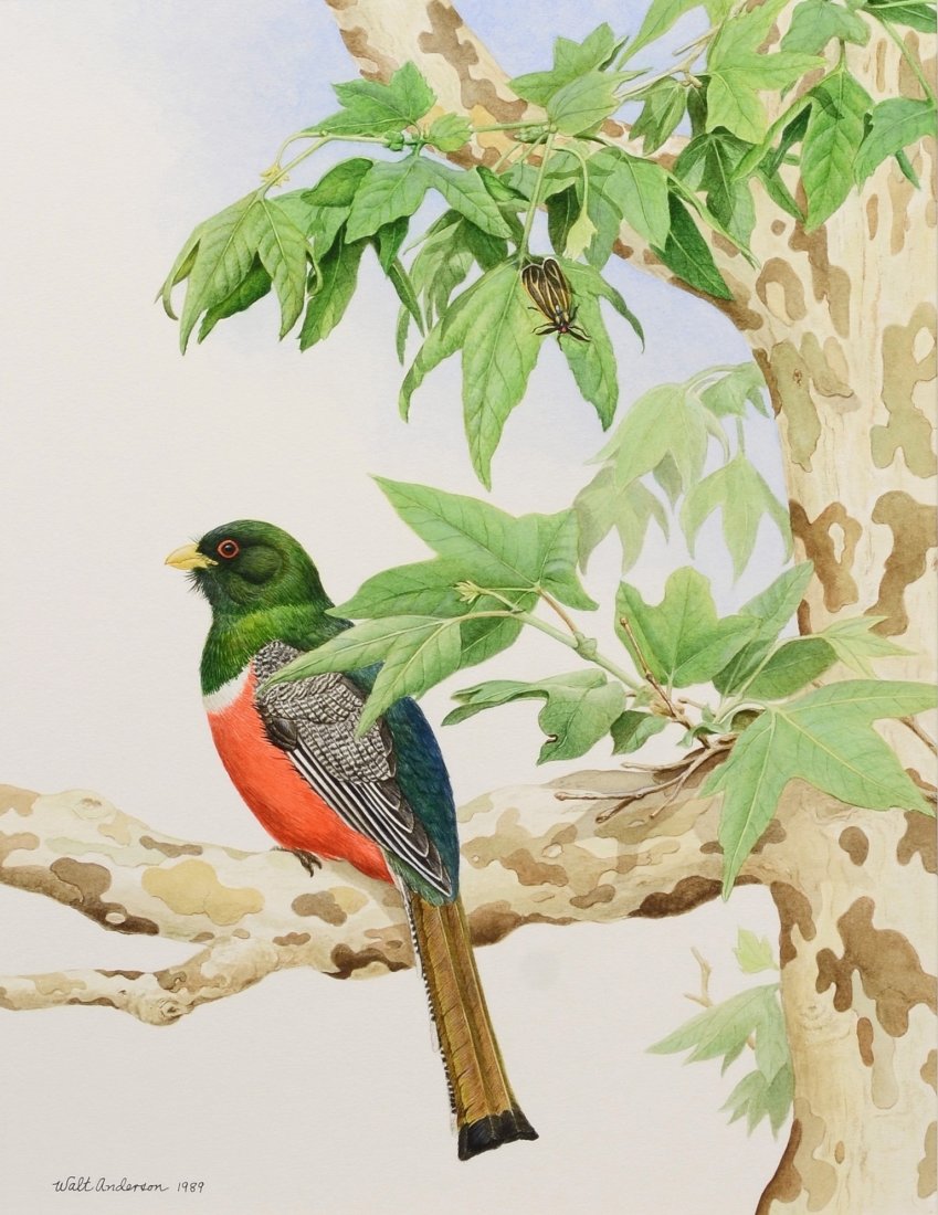 Walt Anderson (American, 1903-1965), watercolor on (1 of 4)