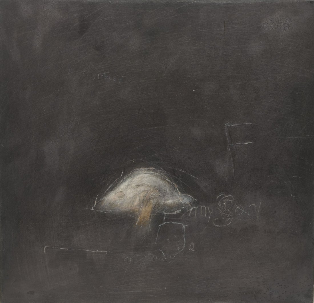 Wes Mills (American, b 1960),  pencil, gesso, and (1 of 4)