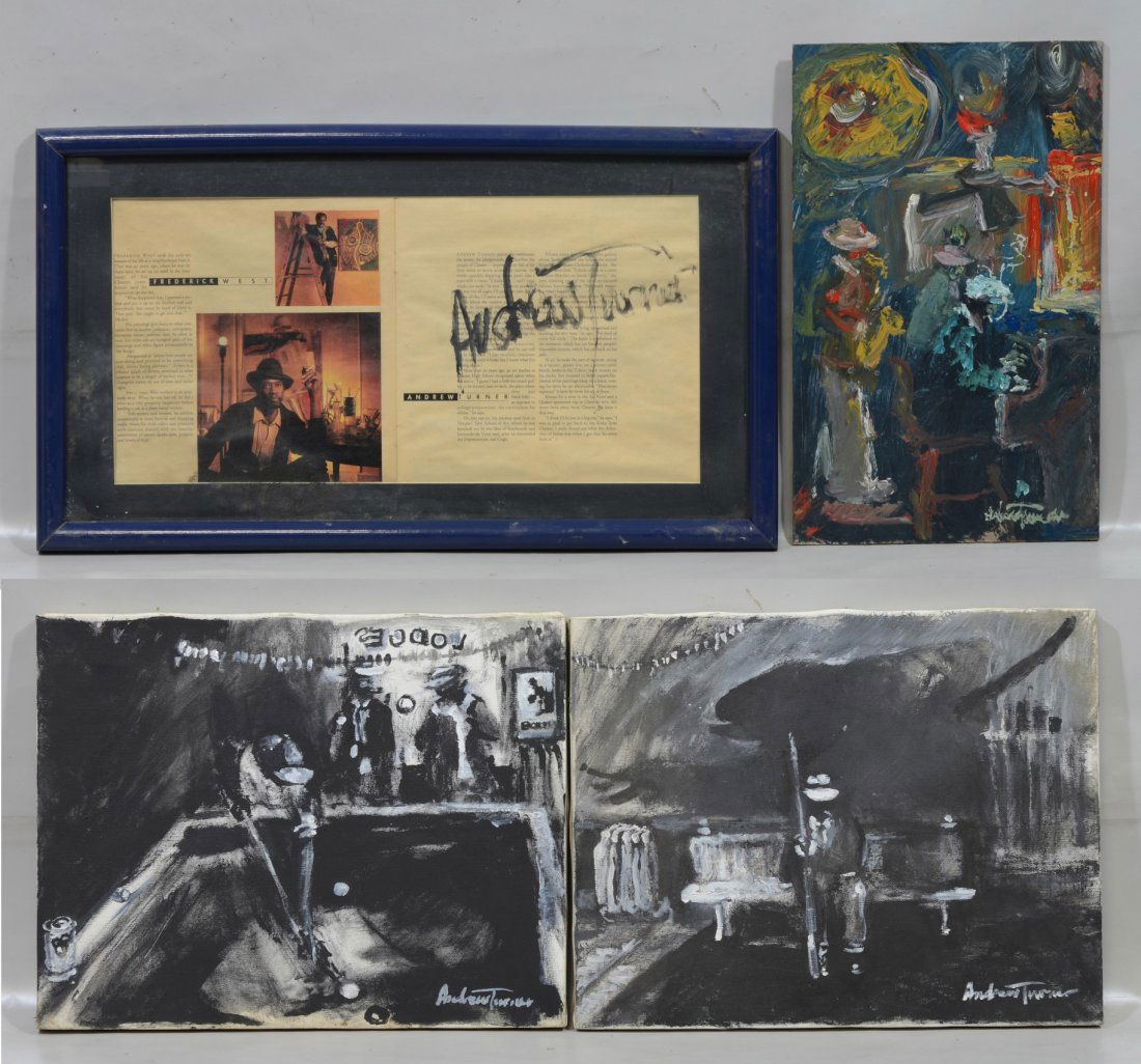 (3) Andrew Turner (American, PA, 1944-2001), (2) oil on (1 of 6)