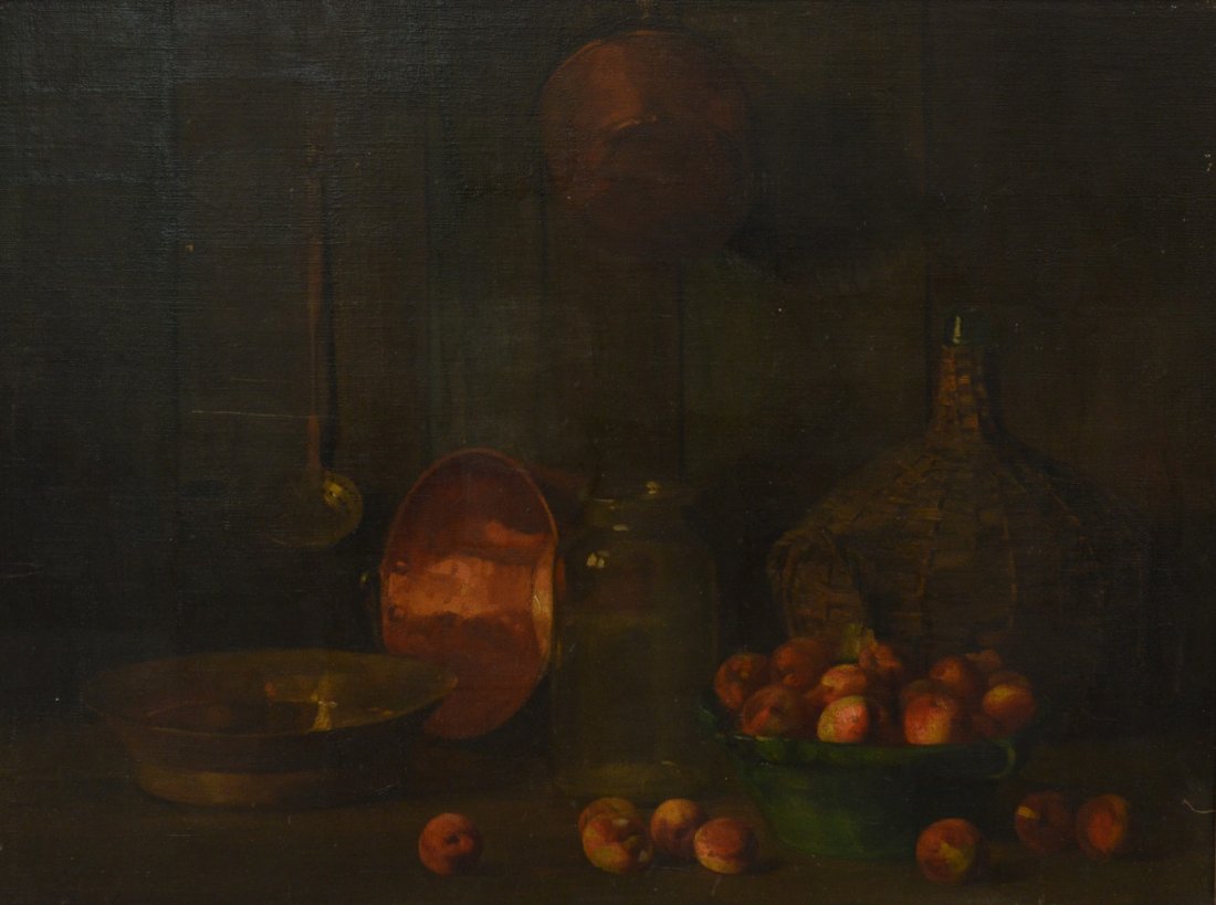 Frank B A Linton (American, PA, 1871-1943), oil on (1 of 4)