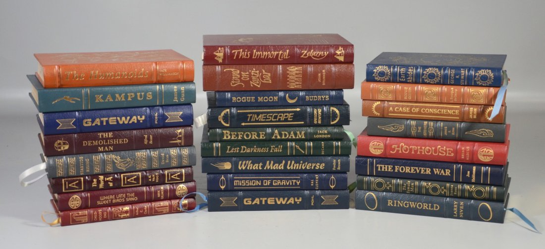 Easton Press Masterpieces of Science Fiction, 25: Easton Press Masterpieces of Science Fiction, 25 volumes to include Niven, Blish, Pohl, Brunner, Clarke, etc, books