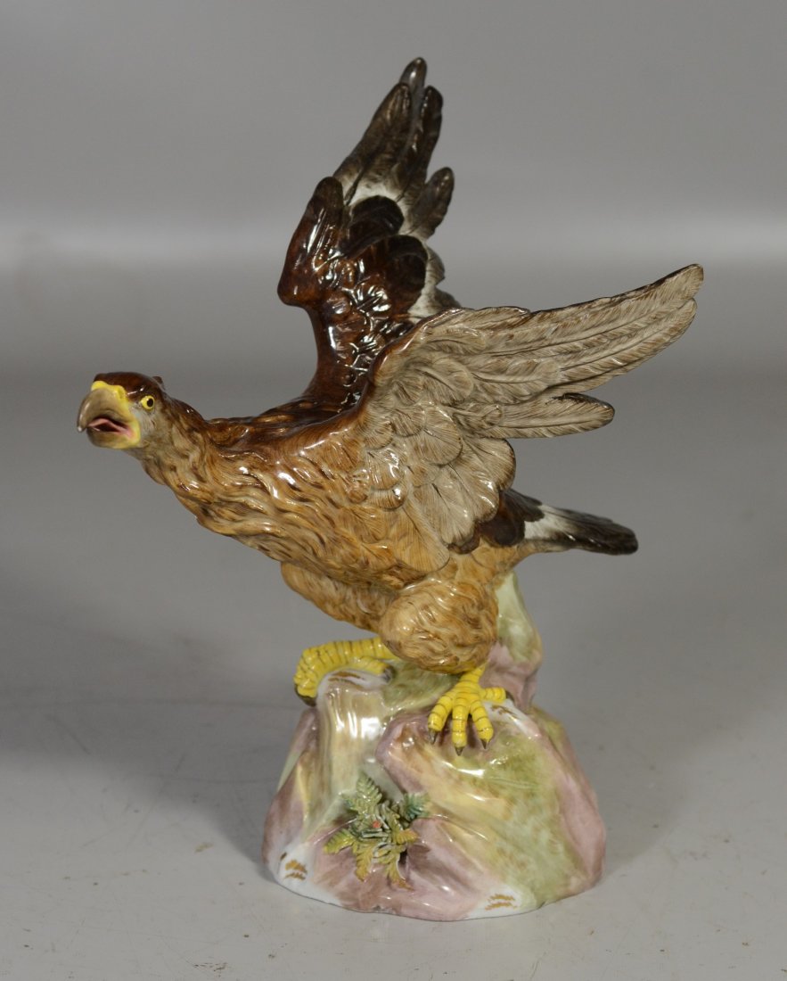Meissen porcelain eagle, 11 5/8" h,10" wide, 7 1/2" (1 of 10)