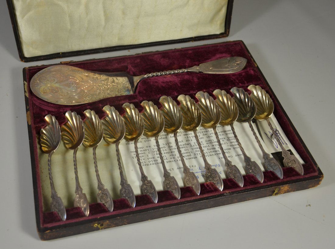 Ball Black & Co American solid silver dessert service, (1 of 2)