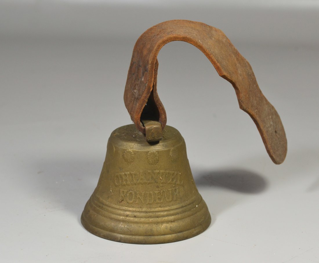 French brass bell marked Chiantel Fondeur, dated 1878 (1 of 2)