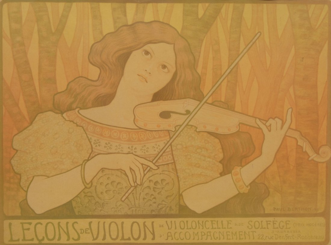 Paul Emile Berthon (French, 1871-1909), Art Nouveau (1 of 4)