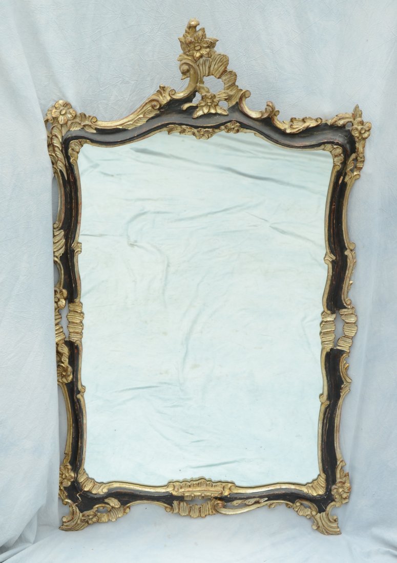 Italian carved mirror, 51" h, 30" w, some losses (1 of 4)