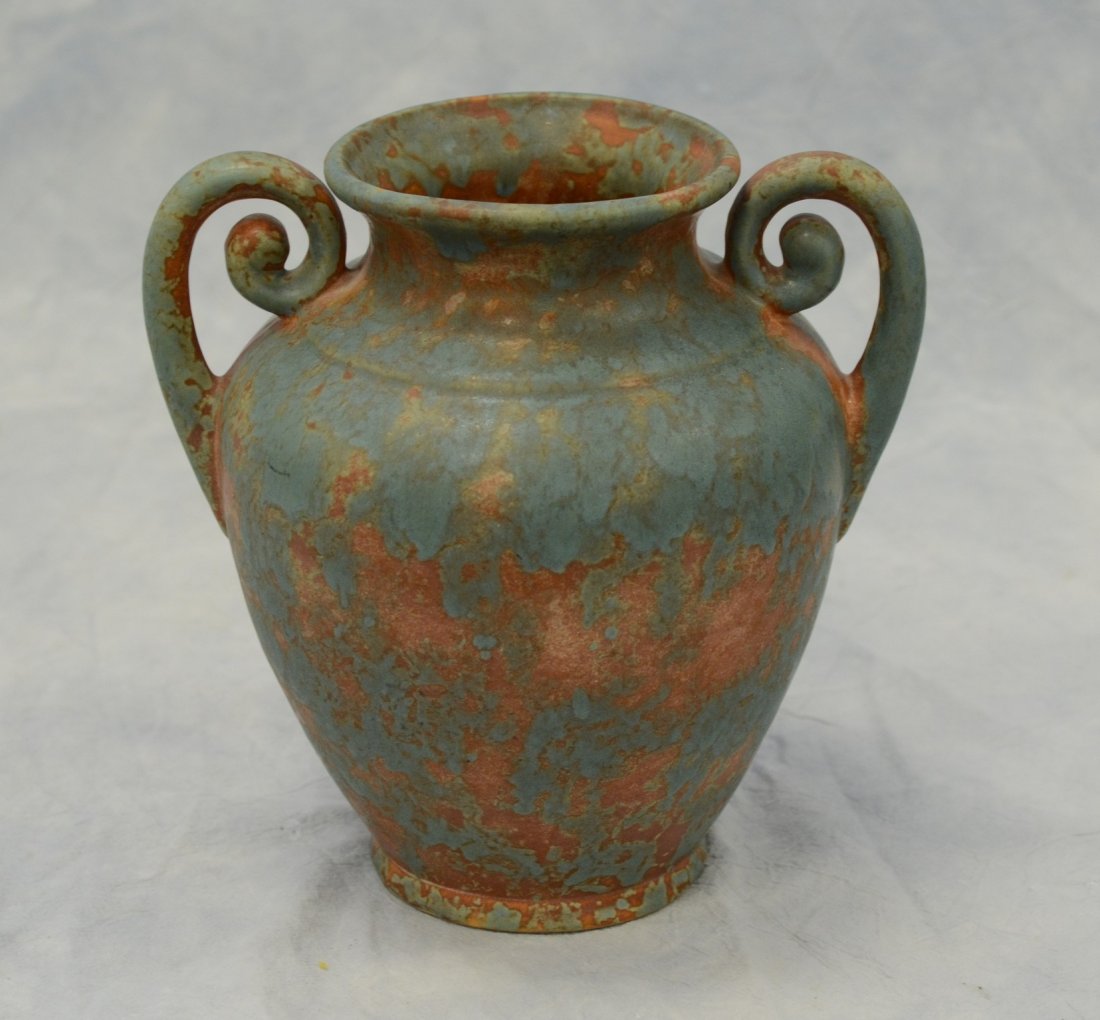 Burley Winter double handled pottery vase , unsigned, (1 of 3)