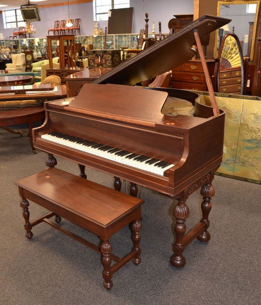 Starr Mahogany Baby Grand Piano Sn 001704 Starr Piano Nov 01 2016 William Bunch Auctions Appraisals In Pa