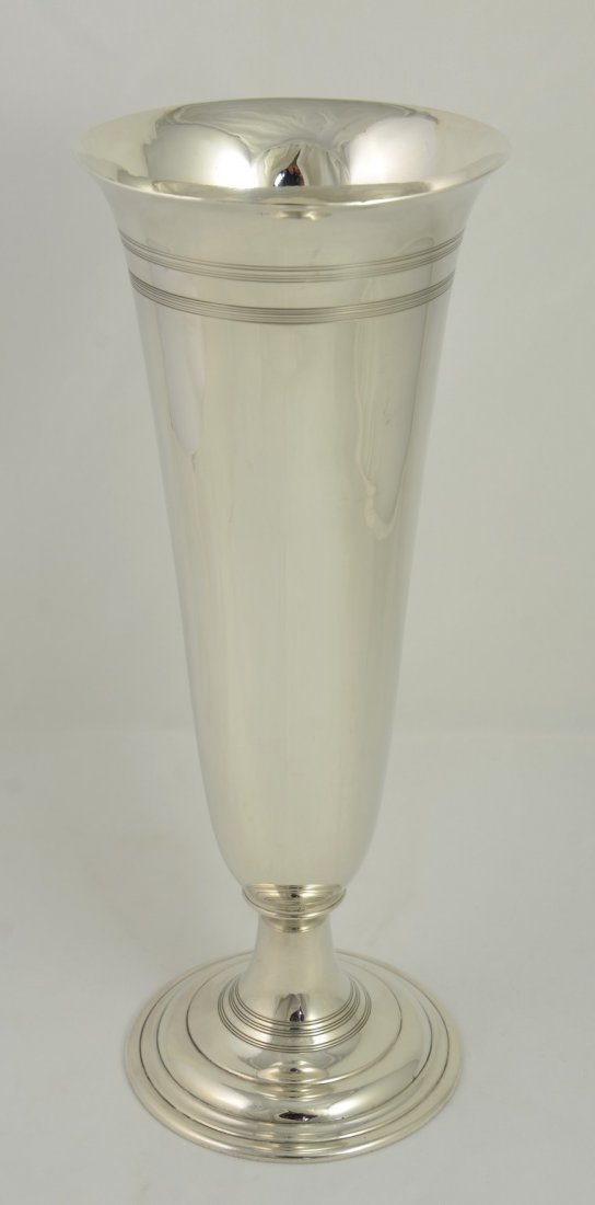 Tiffany & Co Sterling Silver Vase, marked "Tiffany & (1 of 2)
