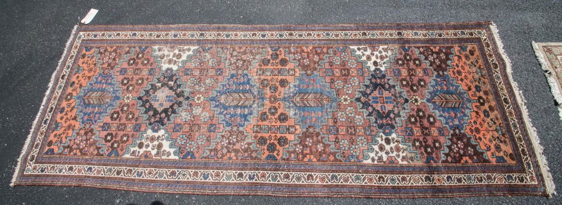 Semi-antique Persian Heriz rug, 3'6" x 9'6" (1 of 4)