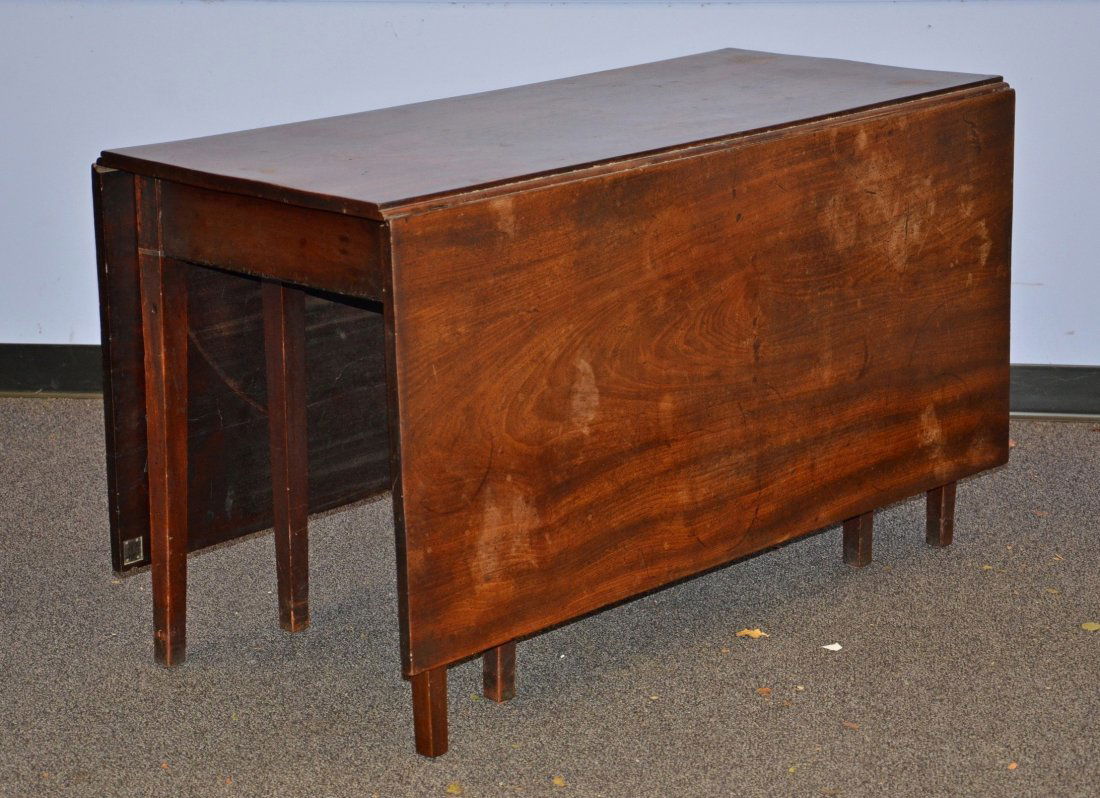 Georgian mahogany Hepplewhite 8-leg  dining table, (1 of 5)