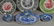 (8) pcs Staffordshire transferware, blue Adams - 2