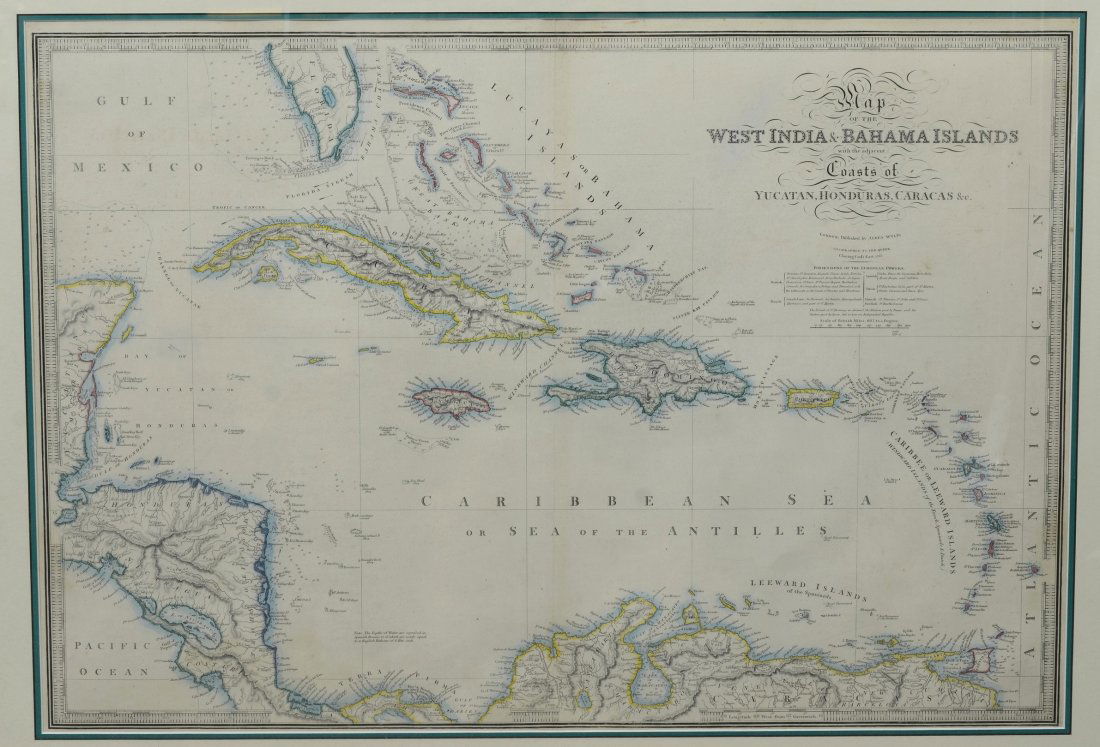 James Wyld, "Map of the West India and Bahama Islands (1 of 2)