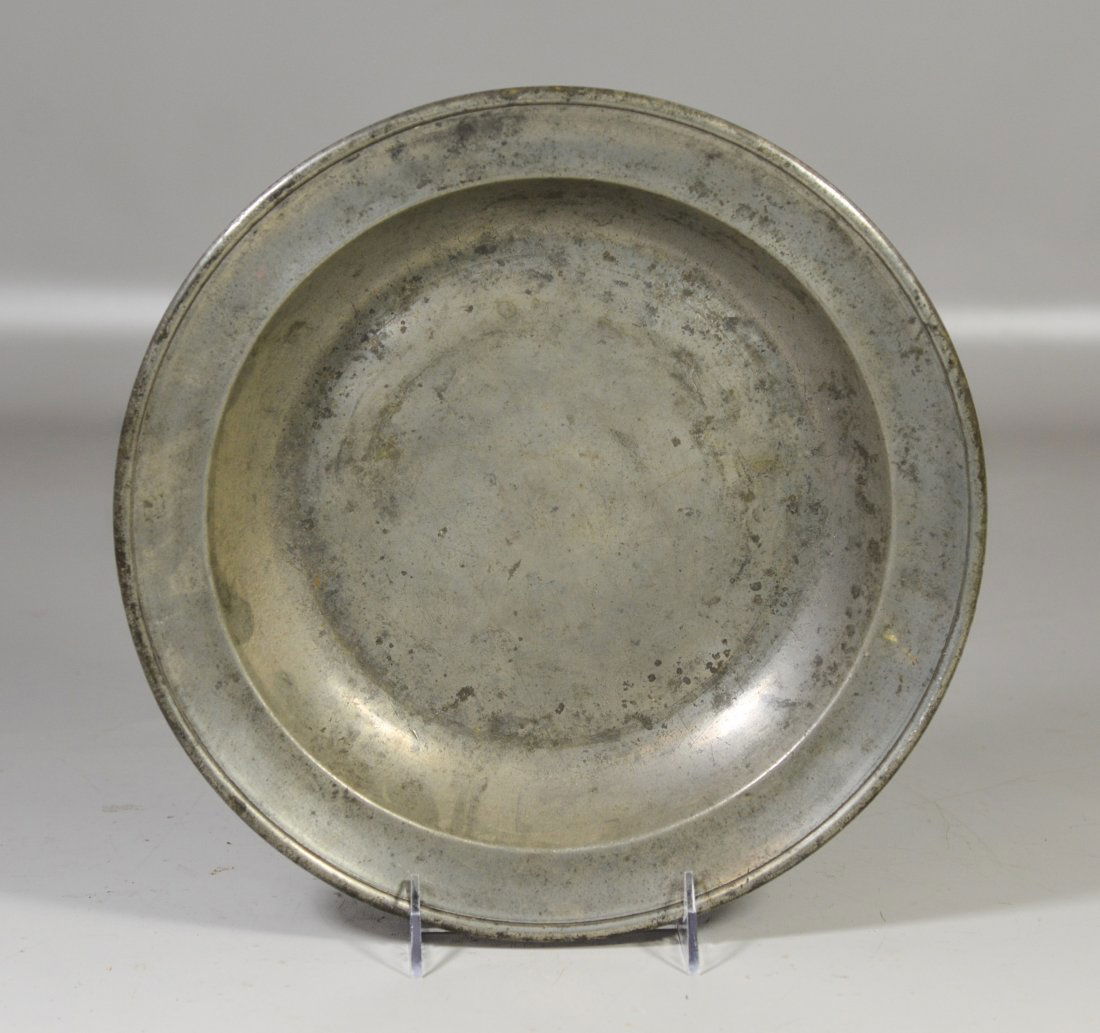 Thomas Danforth, Philadelphia pewter basin, c 1800, 11 (1 of 2)