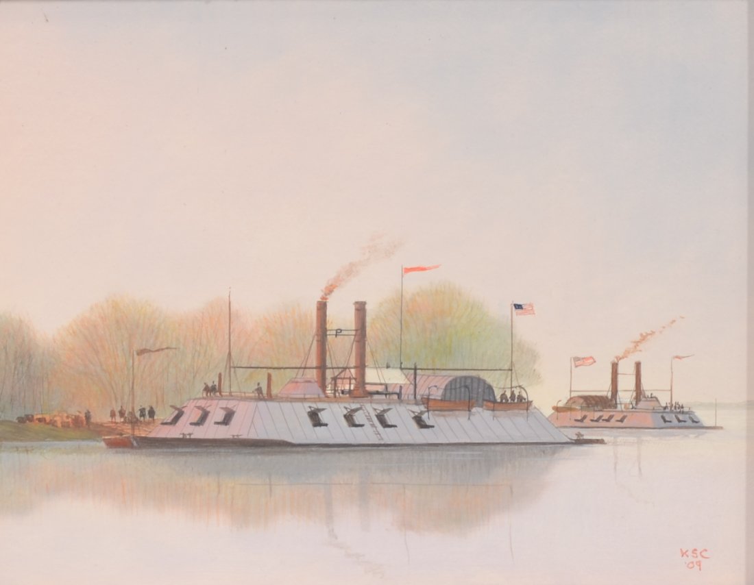 Scott Cameron (American, DE, b 1946), oil on board, The (1 of 4)