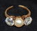 14K YG diamond & pearl ring, 2,65 carats - 2
