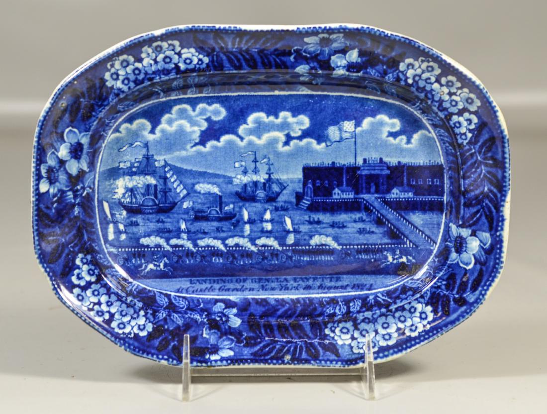 Clews Landing of Lafayette historical dark blue small (1 of 4)