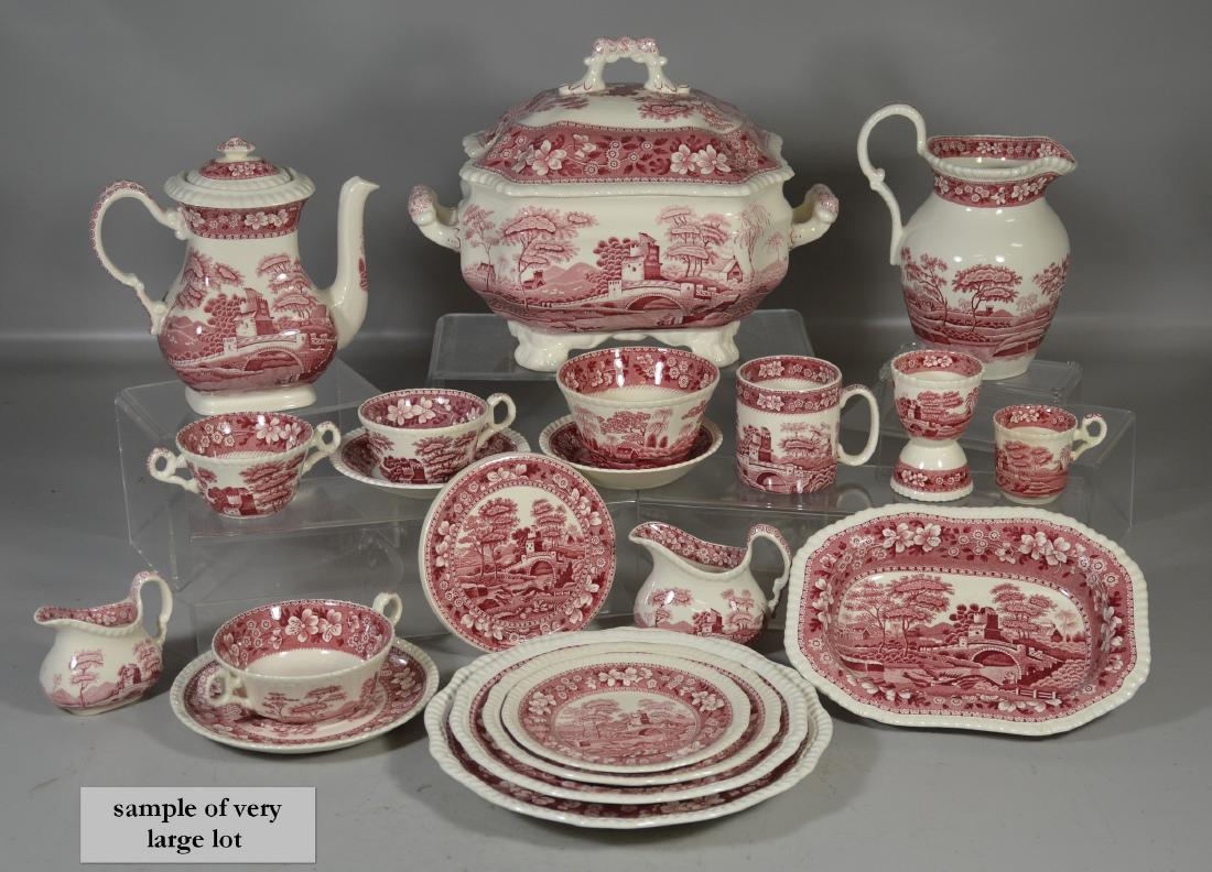 376 pieces Copeland Spode "Spodes Tower" & "Pink Tower"