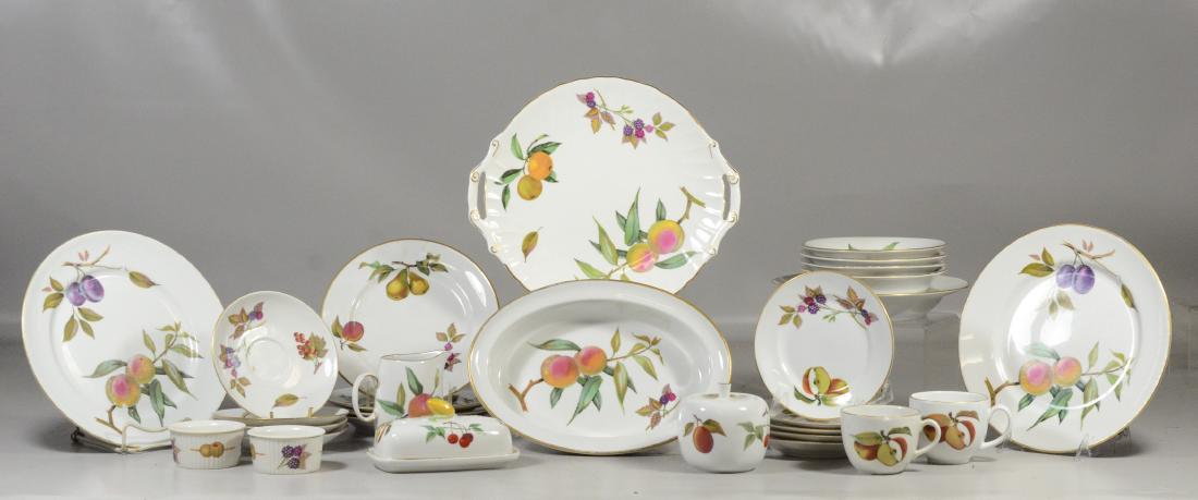 99 Pieces of Royal Worcester "Evesham" dinnerware:  18 (1 of 9)