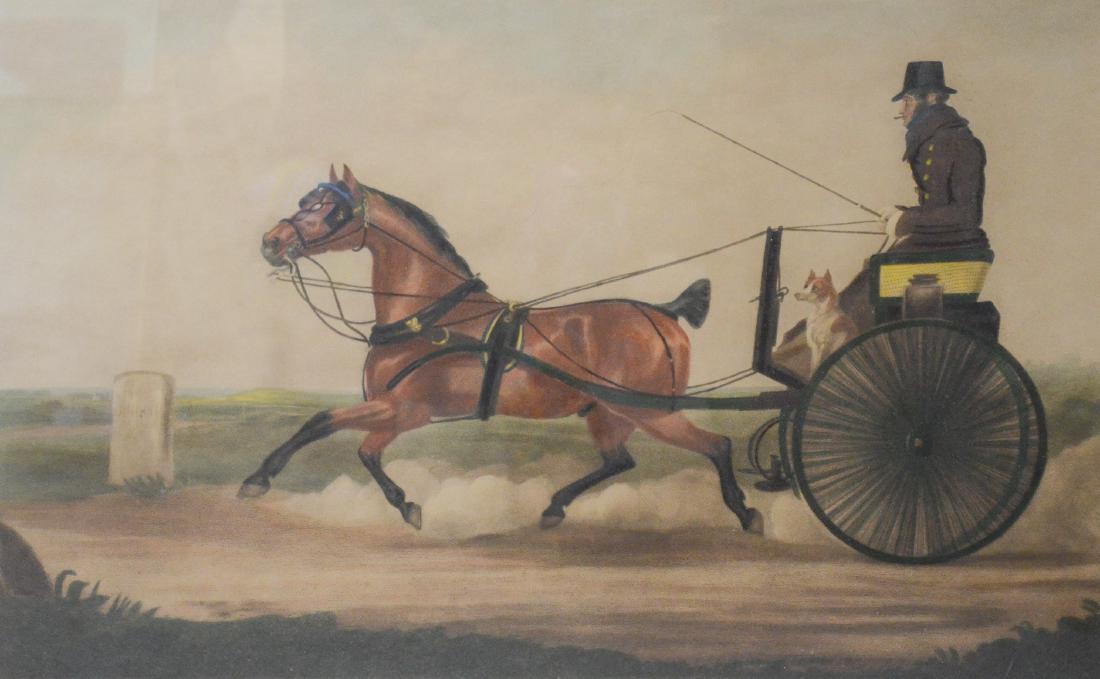 Antique hand colored print, English coaching scene, The (1 of 5)