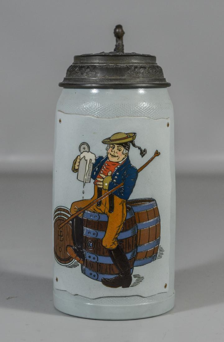 Mettlach Stein #2966, 1 Liter, 8-1/4" h (1 of 7)