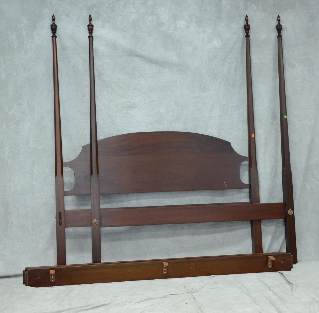 Four Poster pencil point queen size bed, 83" h, outside (1 of 2)