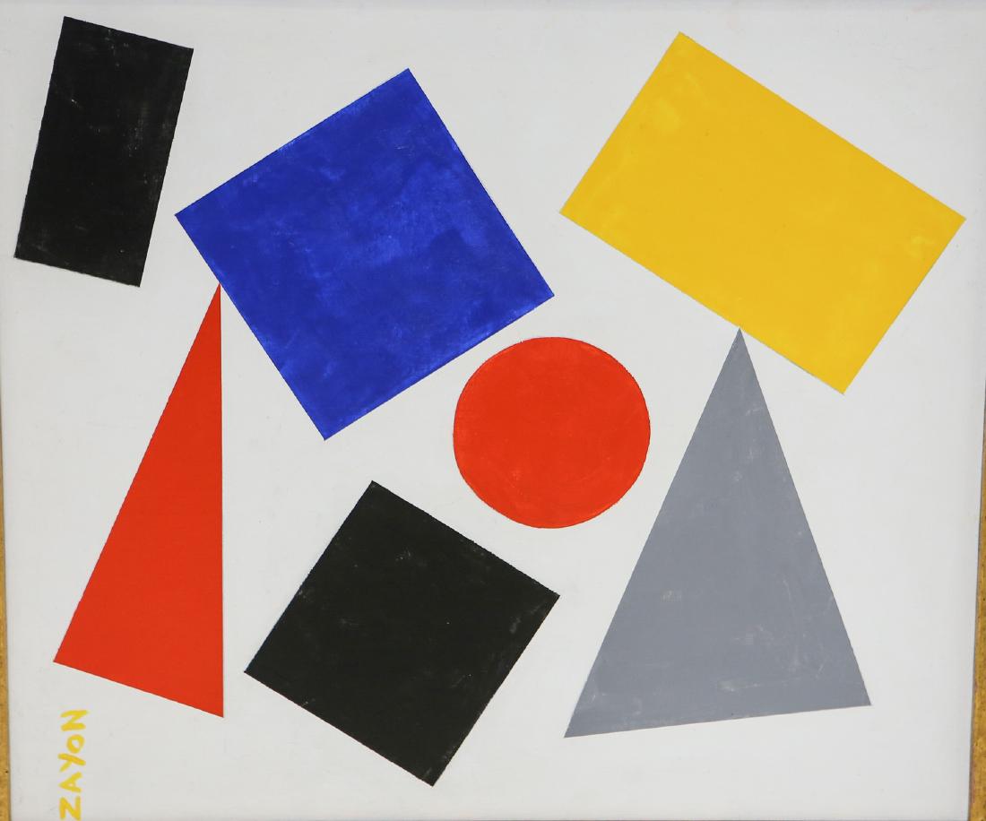 Seymour Zayon (American, PA, b 1930), acrylic on board, (1 of 2)