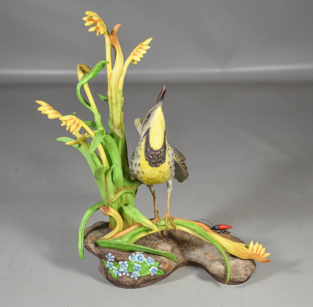 Boehm Western Meadowlark porcelain bird figurine, (1 of 7)
