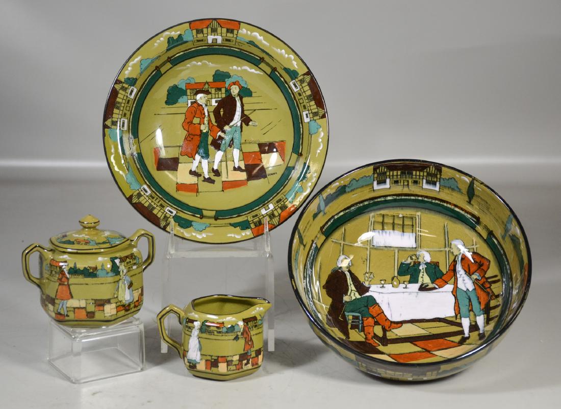 Buffalo Pottery Deldare Ware, including serving bowl, (1 of 3)