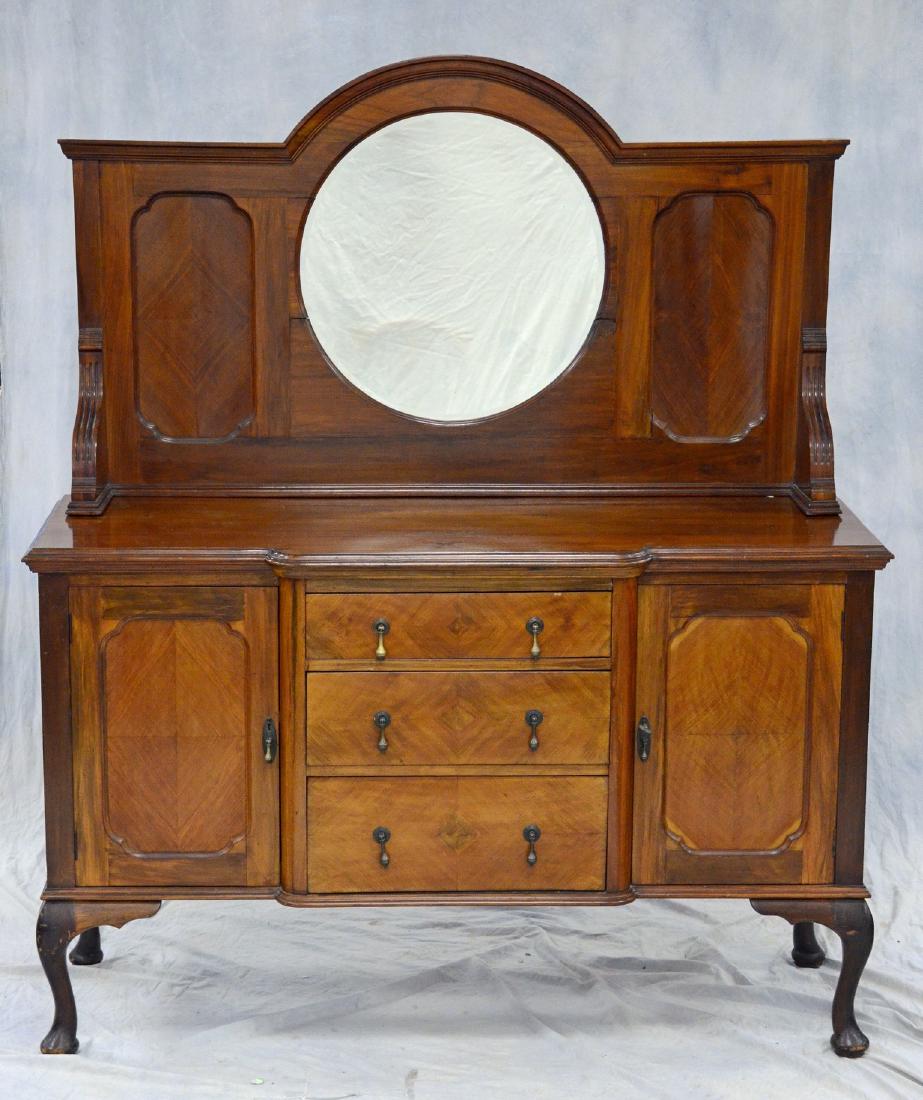 Queen Anne style buffet, 3 drawers flanked by 2 doors, (1 of 3)