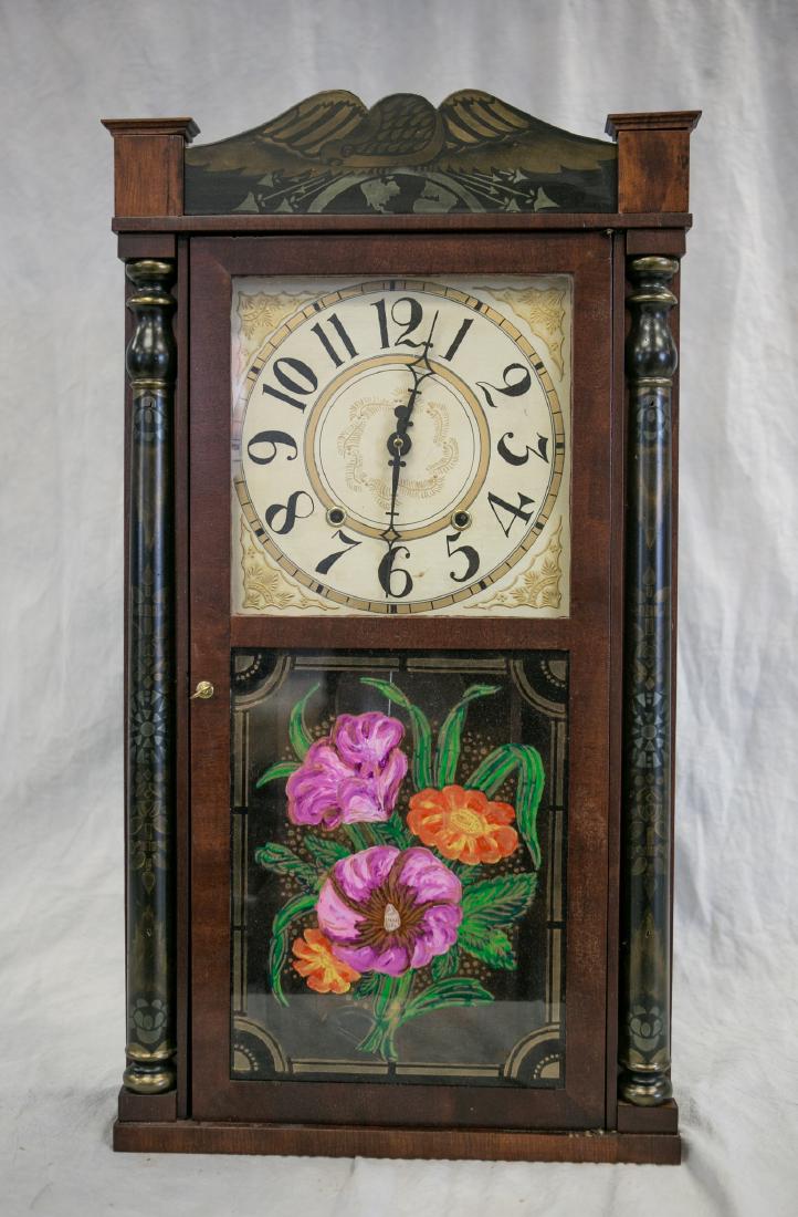 Henry C Smith, Plymouth, CT stenciled mahogany column (1 of 7)