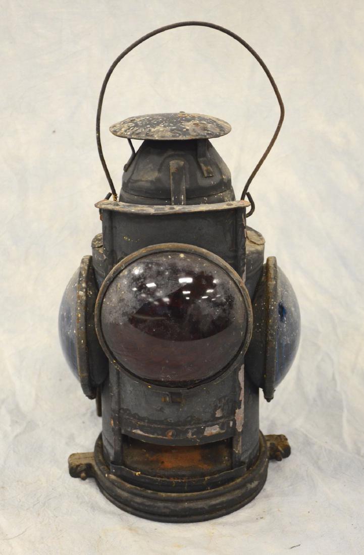 Large railroad lantern, 18" h (1 of 4)