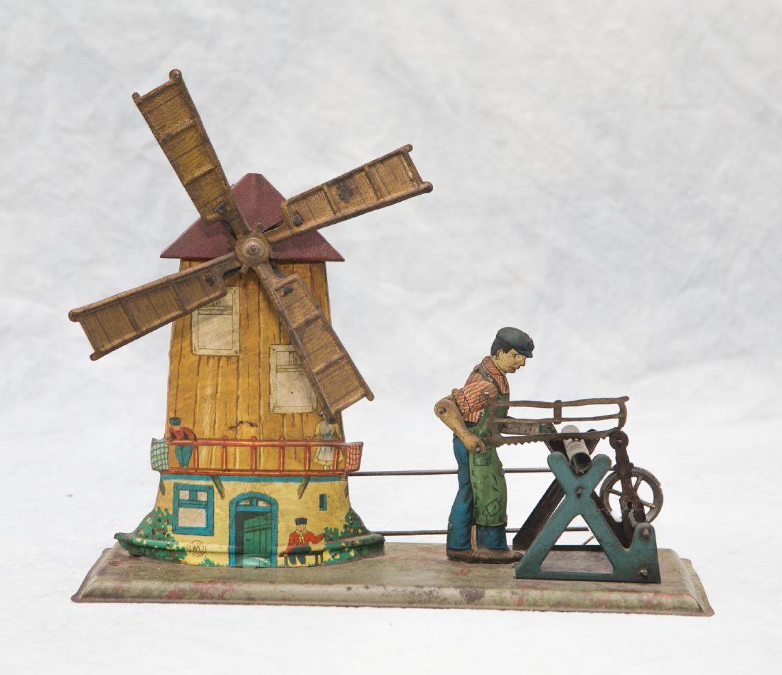 Wilhelm Krauss German tin lithograph sawmill mechanical (1 of 2)