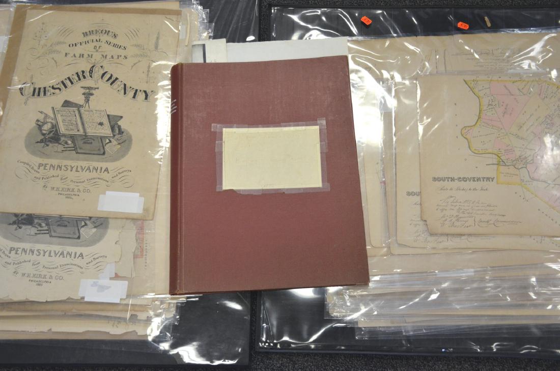 150 plus loose plates from Breou's Farm Maps of Chester (1 of 4)