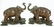 569: PAIR OFANTIQUE CARVED TEAK WOOD ELEPHANTS