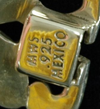 HEAVY STERLING SILVER VINTAGE BRACELET MEXICO - 3