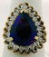 476: 14KT Y.G. AMETHYST AND DIAMOND RING 8.00CT