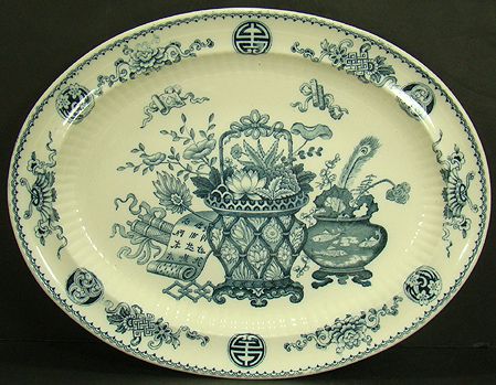 WEDGWOOD BLUE DECORATED PLATTER