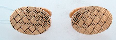18KT Y.G. CARTIER CUFFLINKS