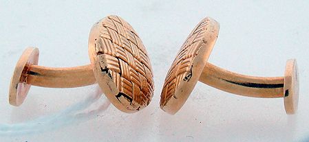 18KT Y.G. CARTIER CUFFLINKS - 2