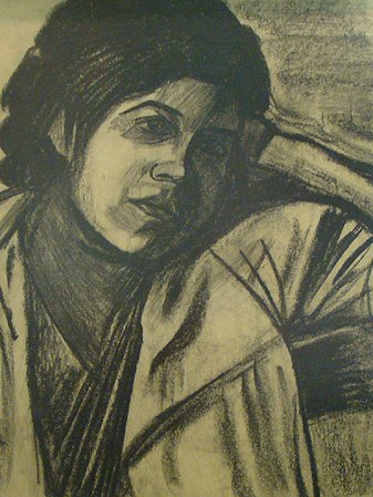 JOSE CLEMENTE OROZ CHARCOAL WITH COA FROM FOUNDATI - 2