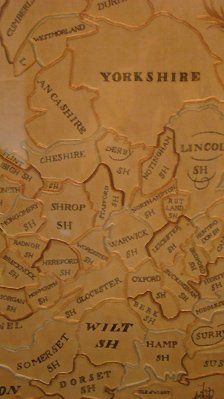 18TH CENTURY HAND MADE SAMPLER MAP OF THE BRITISH - 2