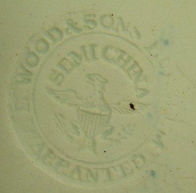 ANTIQUE FLO BLU HISTORICAL STAFFORDSHIRE PLATTER - 3