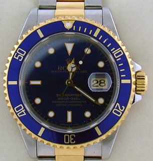 ROLEX 18KT/SS SUBMARINER BLUE DIAL AND BEZEL - 2