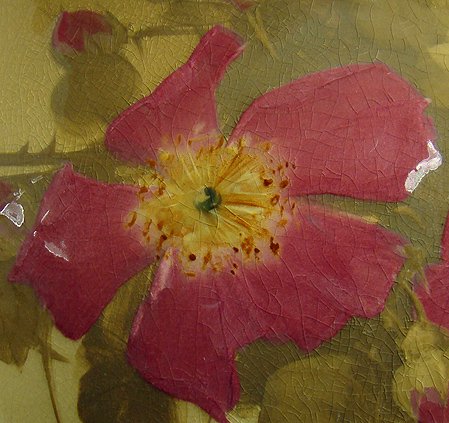 ROSEVILLE ROZANE LIGHT HAND DECORATED FLORAL VASE - 2