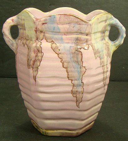WELLER UNUSUAL JUNEAU 6 INCH RUFFLED TOP VASE