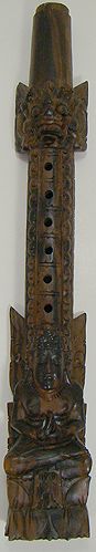ANTIQUE ASIAN CARVED MUSICAL INSTRUMENT