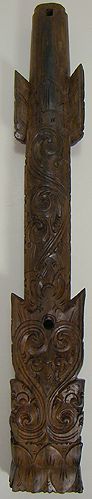 ANTIQUE ASIAN CARVED MUSICAL INSTRUMENT - 2