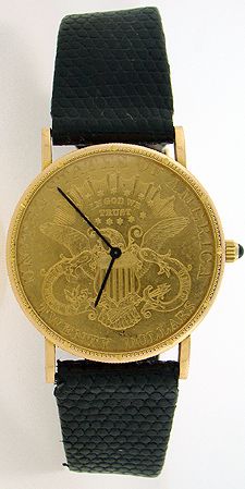 MENS $20 GOLD CORUM MANUAL WIND